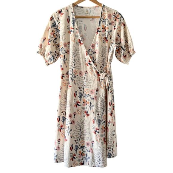 Spartina 449 Bevin Wrap Dress Bellinger Floral Branch Size XS - Picture 6 of 11